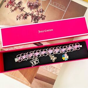 Vintage Juicy Couture‎ Ribbon with Charms Bracelet